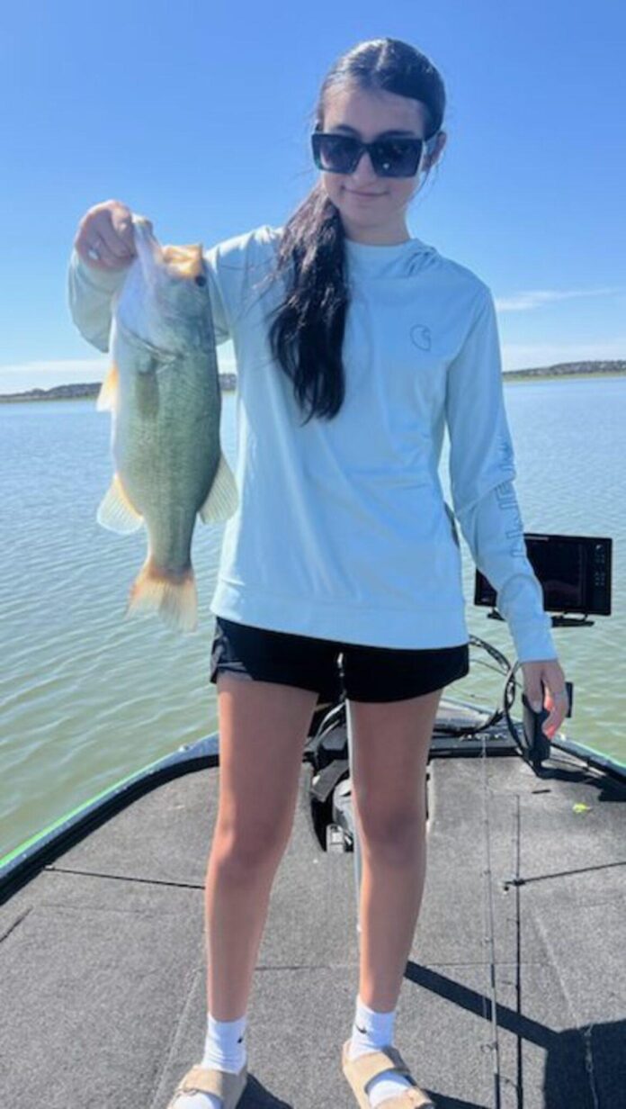 In recent weeks Paityn Chavez had a very good day on the water using a Pour House curly tail and landed this beautiful largemouth bass at Santa Rosa Lake State Park.