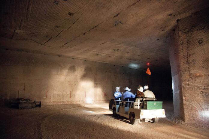 Nuclear waste is disposed of in an underground repository at the Waste Isolation Pilot Plant.
