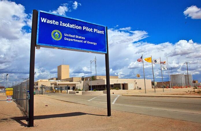 The entrance to the Waste Isolation Pilot Plant.